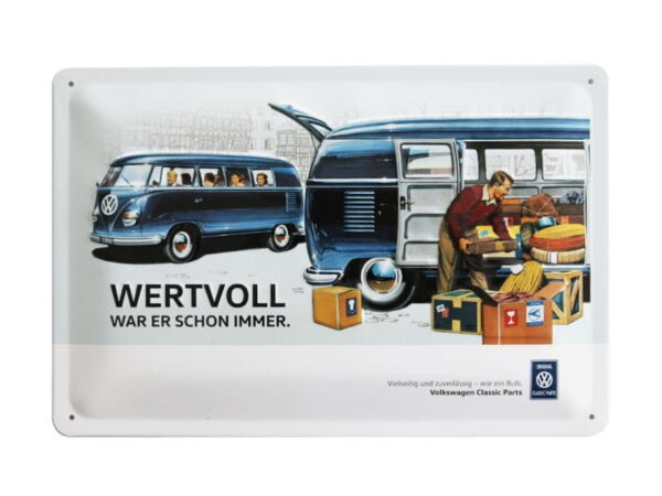 SZYLD METALOWY TABLICA VW BUS T1 20X30CM