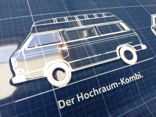 SZYLD BLASZANY VW T3 40-ROCZNICA PREZENT 60X40
